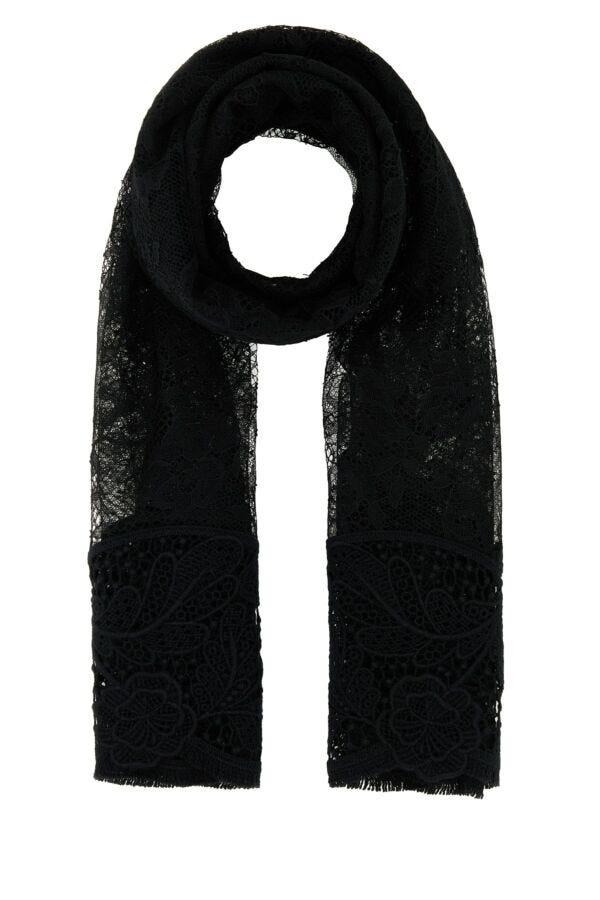 Black Lace Scarf