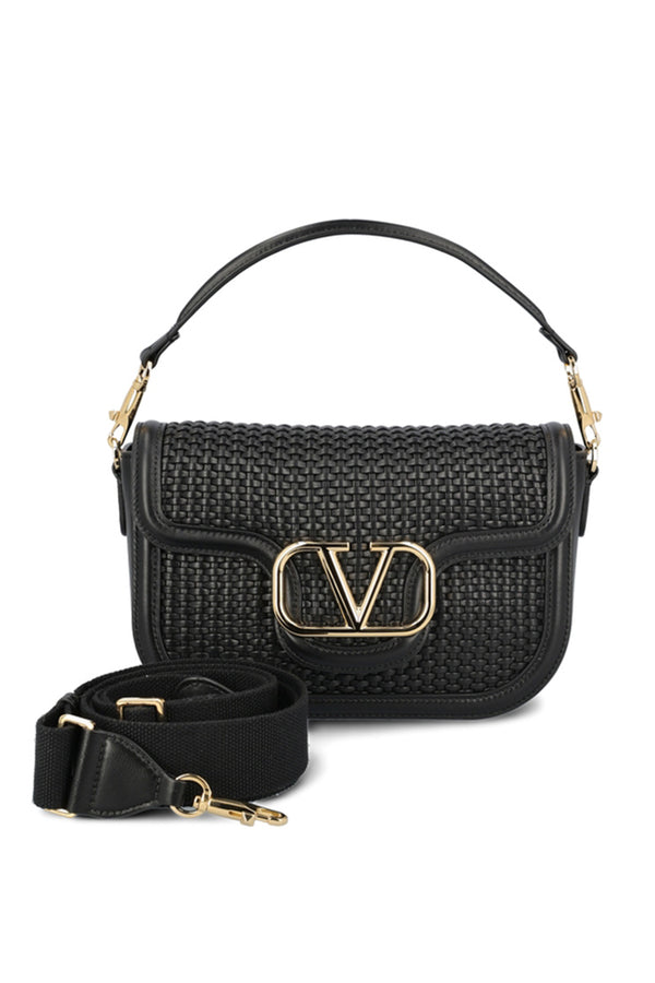 Alltime Woven Leather Top Handle Bag