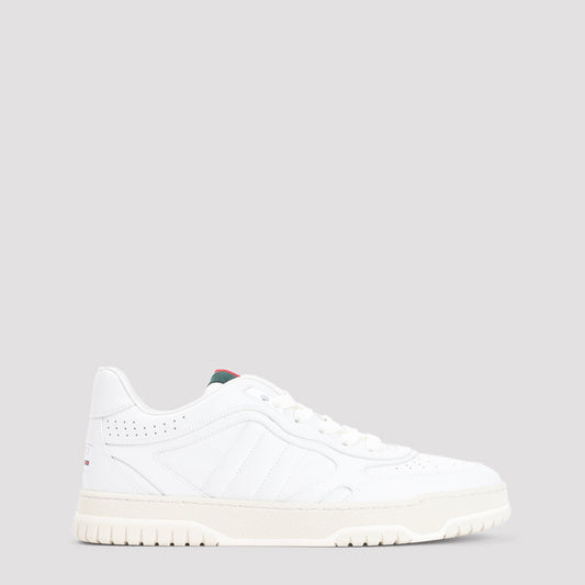 White Leather Re-Web trainers