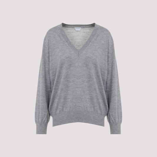 v neck cashmere sweater-image-1