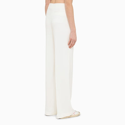 Wide Cream Trousers