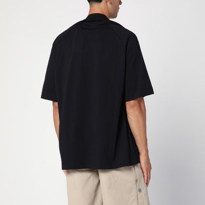 Oversized Black T-Shirt Celebration With Print