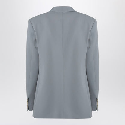 Light Grey Wool Double-breasted Jacket