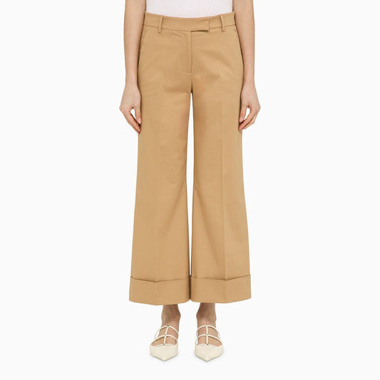 Desert-coloured cotton trousers