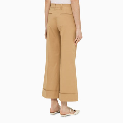 Desert-coloured cotton trousers