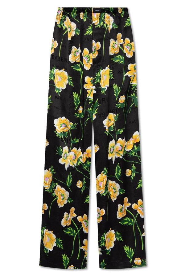 Floral pajama pants