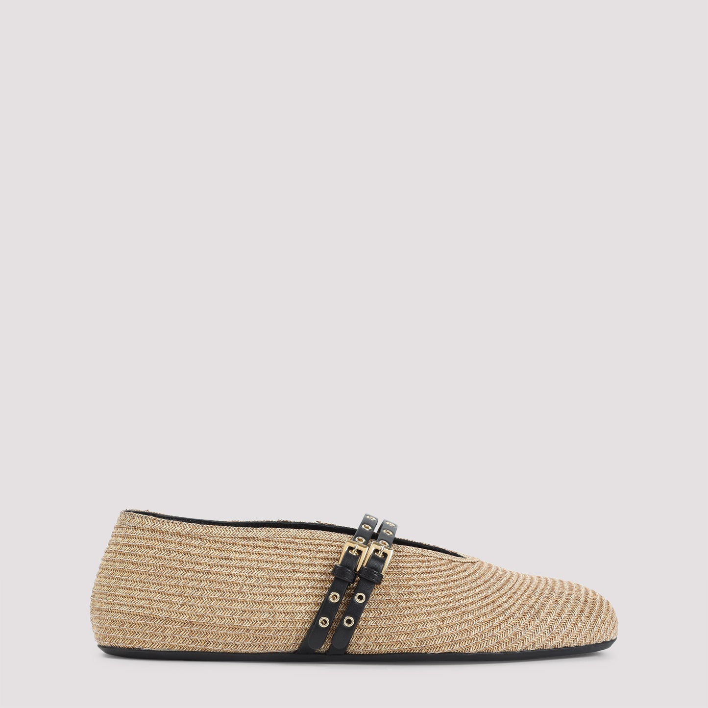 alaïa paper straw ballerinas-image-1