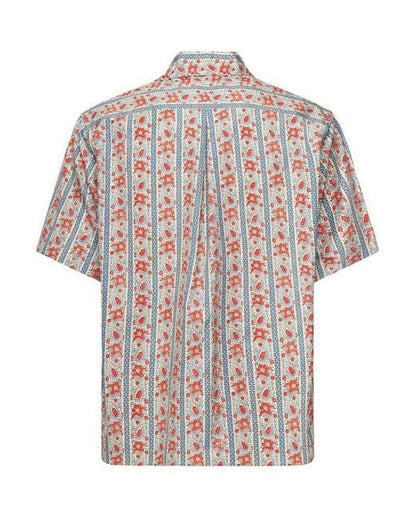 PAISLEY PATTERN COTTON SHORT SLEEVE SHIRT
