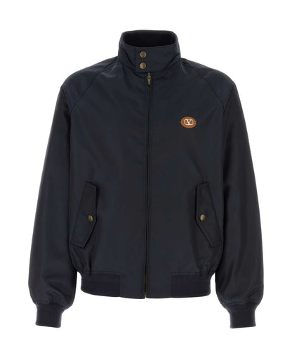 NYLON V LOGO JACKET