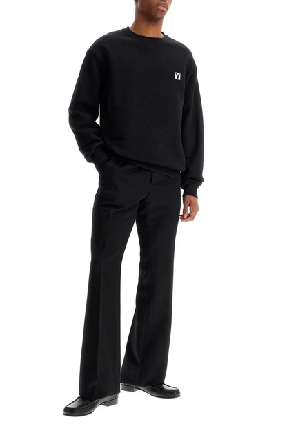 CREWNECK SWEATSHIRT WITH CHEZ VALENTINO PATCH