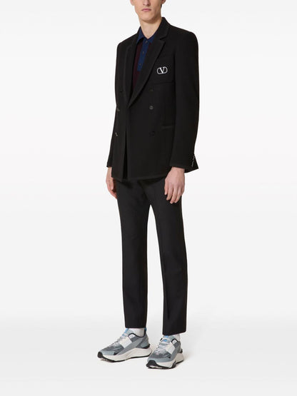 WOOL AND MOHAIR TROUSERS