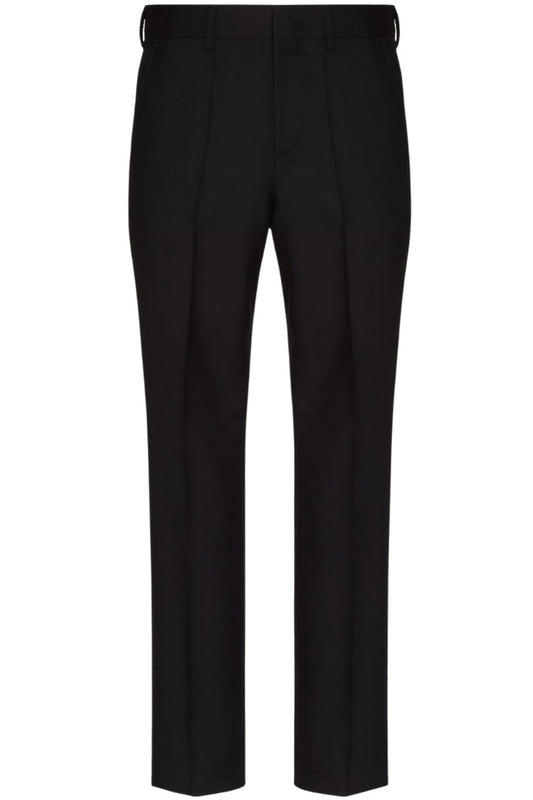 WOOL AND MOHAIR TROUSERS