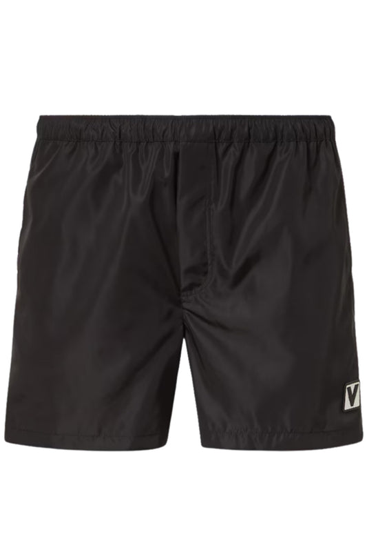 V LOGO EMBELLISHED SWIM PANTS