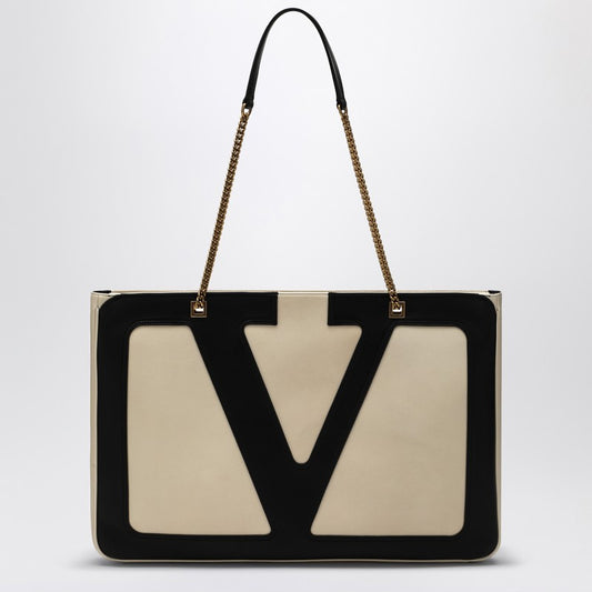 Large Viva Superstar bag in butter white/black