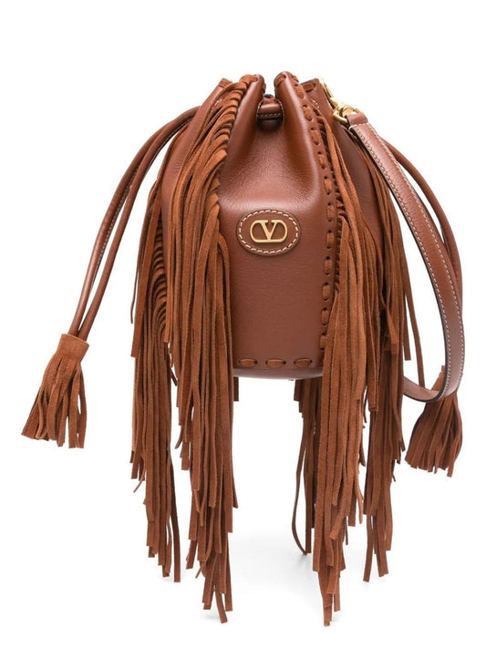 LEATHER BUCKET BAG