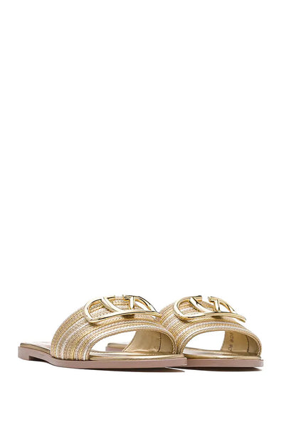 V-LOGO FLIP FLOPS TEXTILE