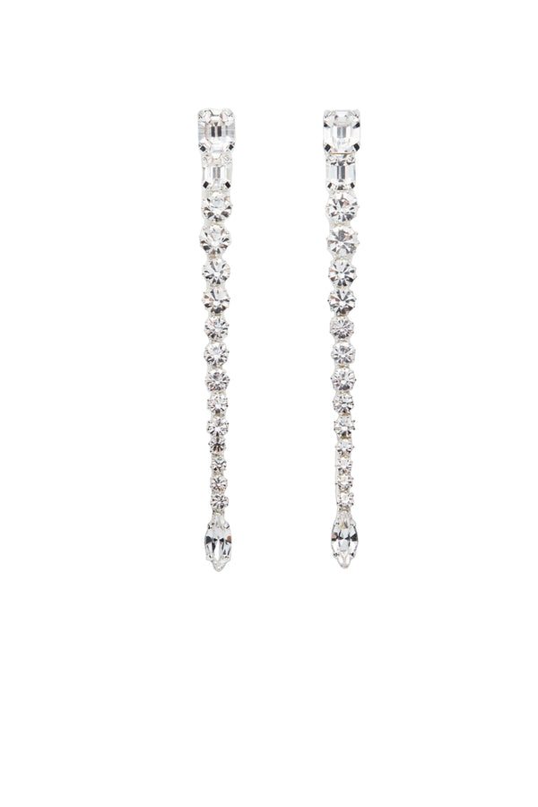 NETDRESSED | MAGDA BUTRYM | ELONGATED ASSORTED CRYSTALS EARRINGS