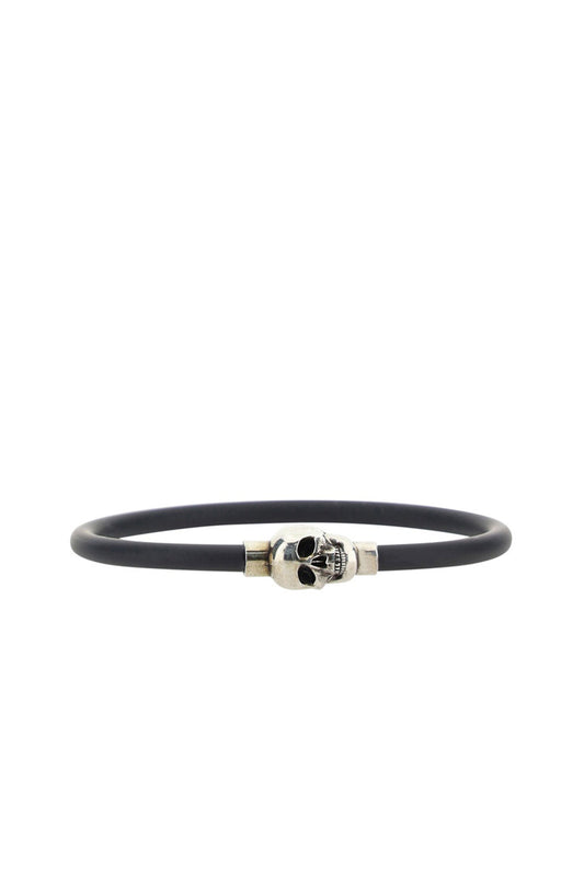 Rubber Cord Skull Bracelet