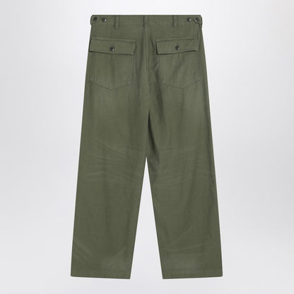 Military Green Cotton Trousers