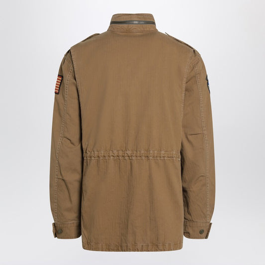 Sand-colored military jacket