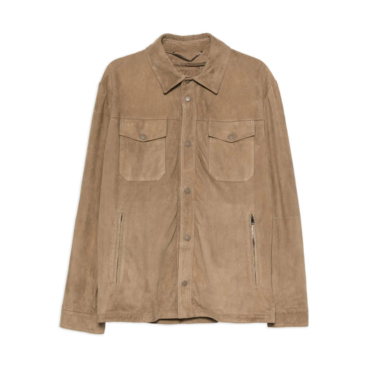 Leather Shirt Canali