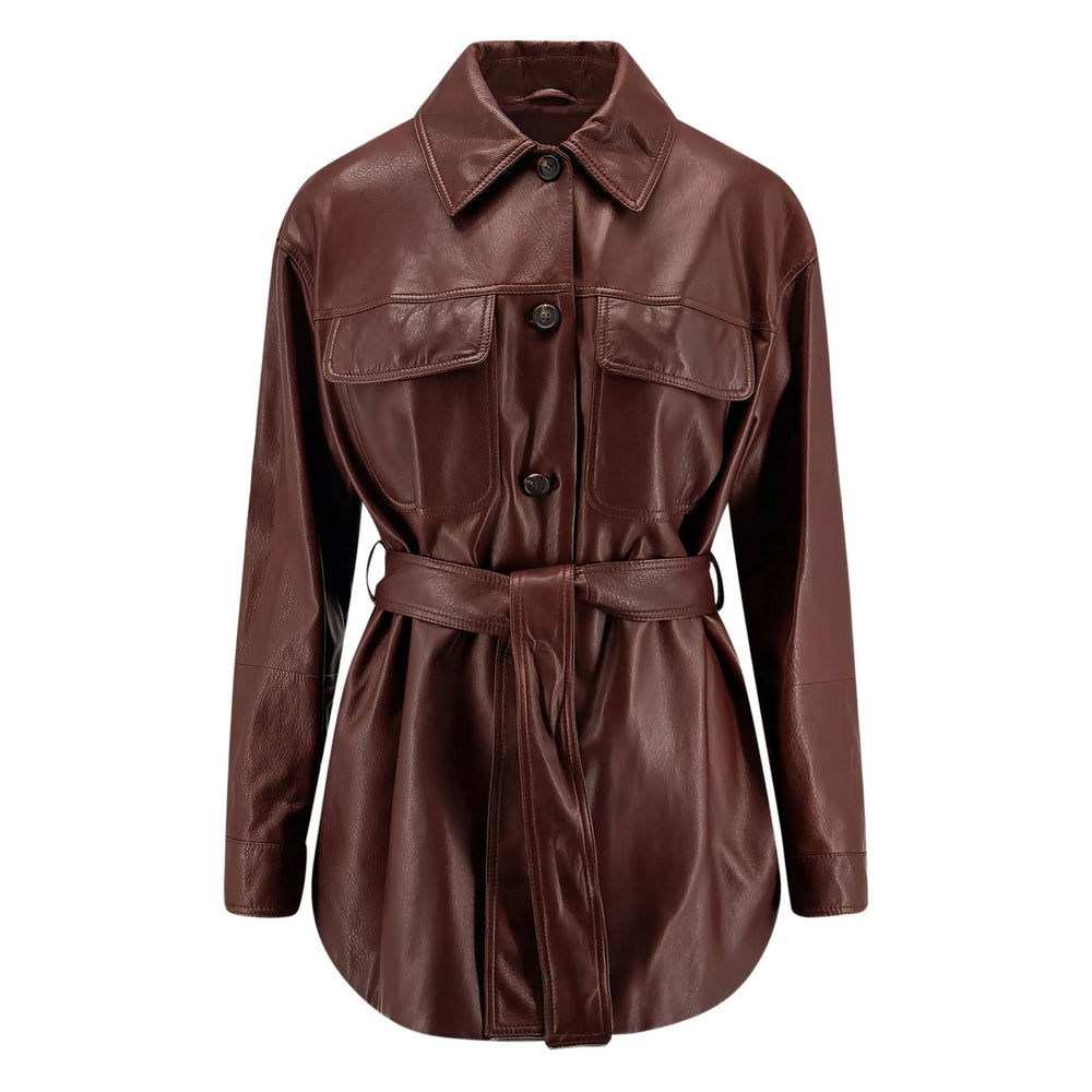 Leather Outerwear Brunello Cucinelli