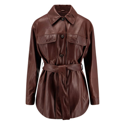 Leather Outerwear Brunello Cucinelli