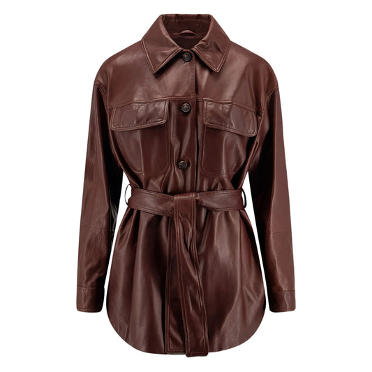 Leather Outerwear Brunello Cucinelli