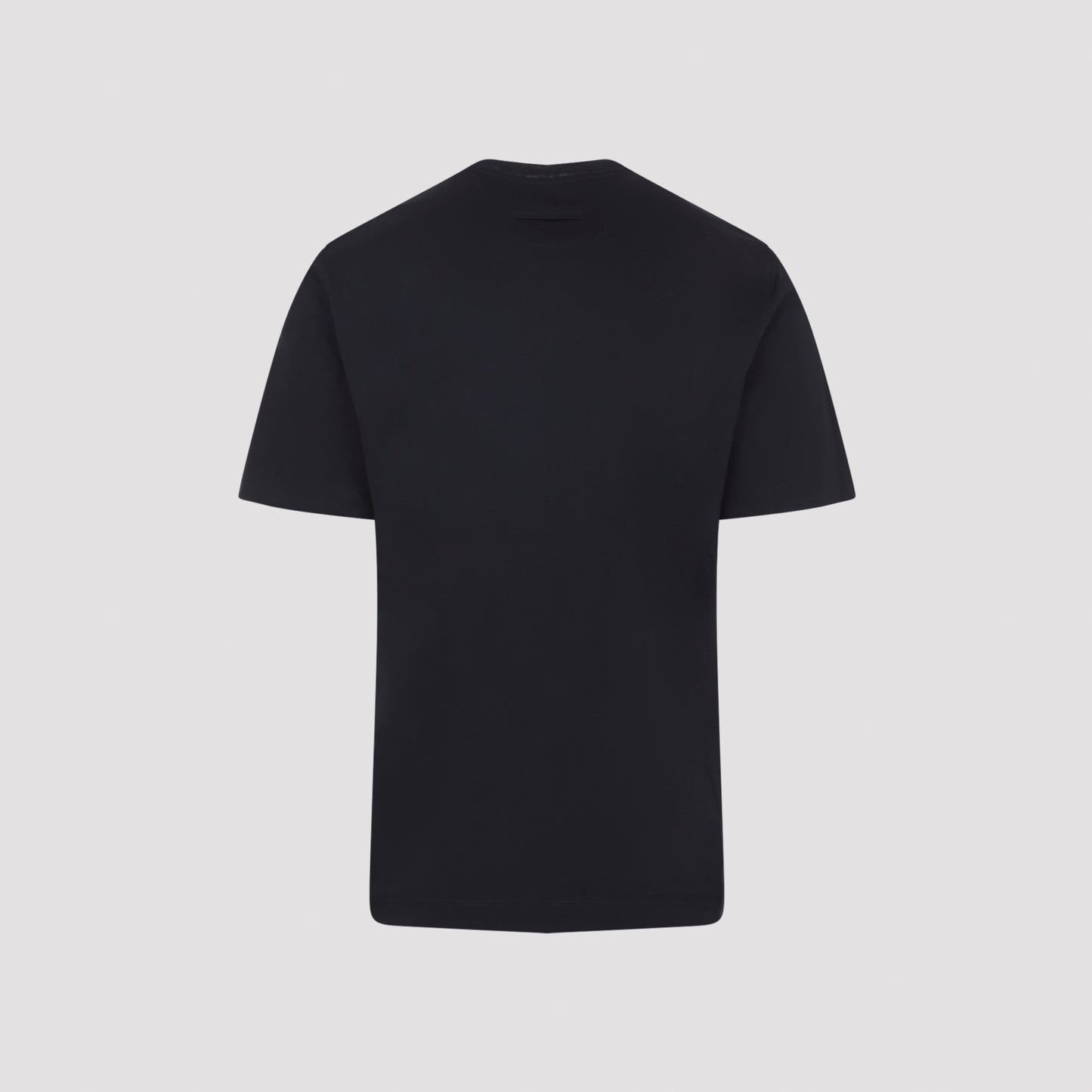 Navy Blue Piquet Cotton T-shirt