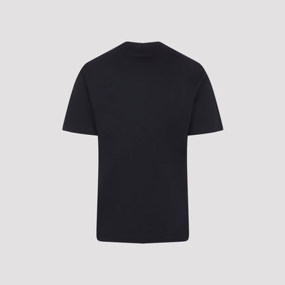 Navy Blue Piquet Cotton T-shirt