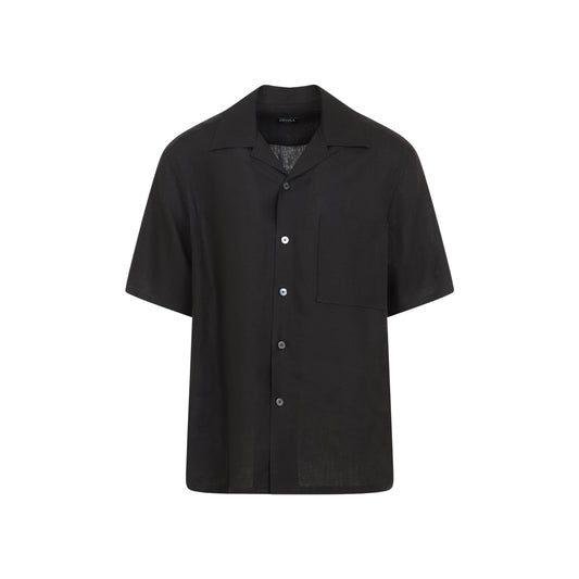 Dark Brown Oasi Linen Shirt