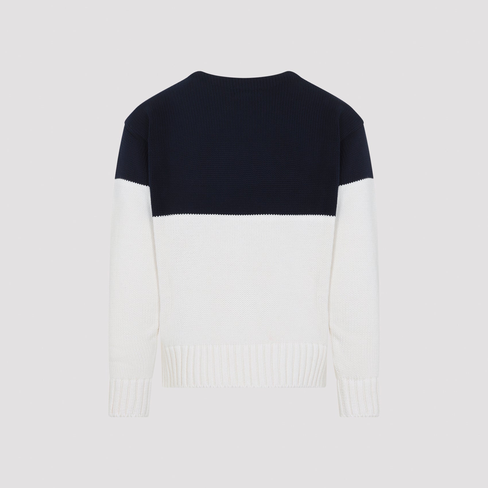 Classic Charmain Navy Blue Cotton Long Sleeves Pullover