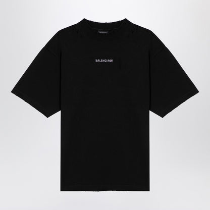 Balenciaga Back Black Jersey T-shirt