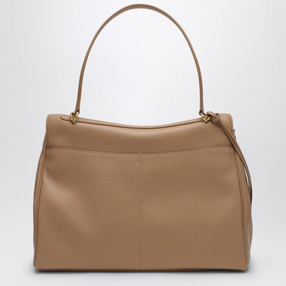 Smooth Coffe Milk Calfskin Large Rodeo Bag