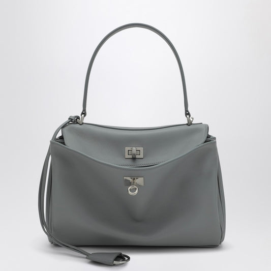 Small Rodeo bag in smooth grey calfskin