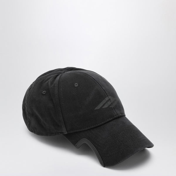 3B Stencil Black Cotton Baseball Cap