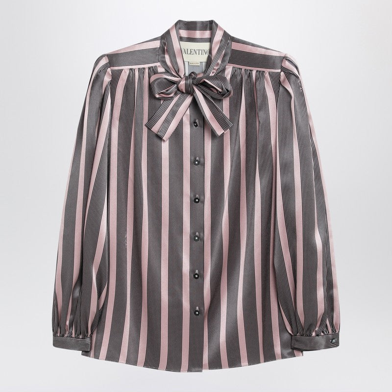 Striped Crepe de Chine shirt