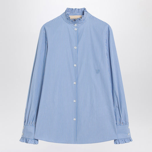 Light blue striped shirt in cotton