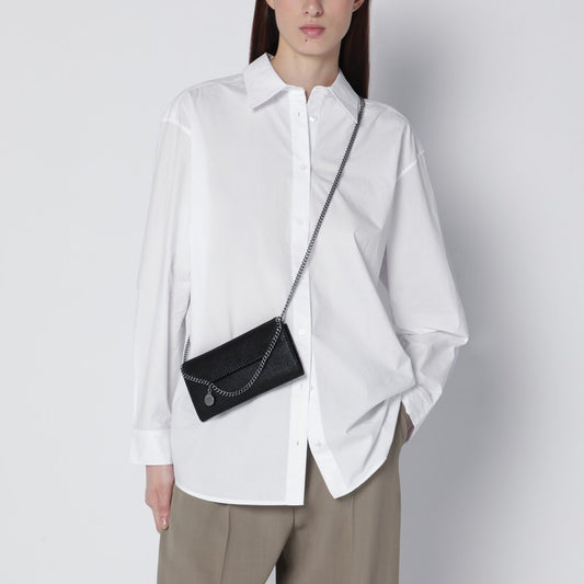 Falabella black crossbody wallet