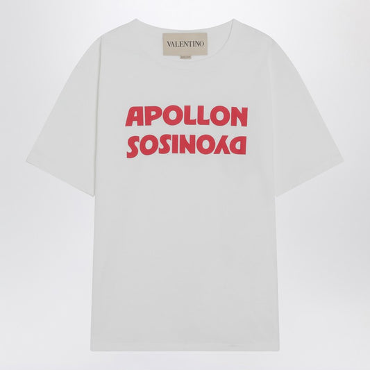 White T-shirt with Apollon/Dionysos print