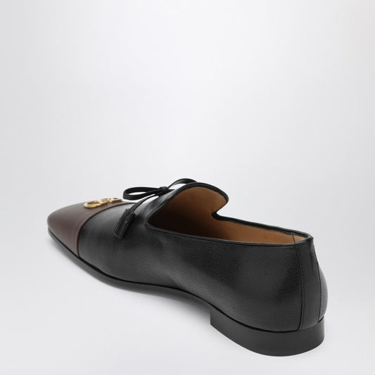 Babouchoes VLogo Loafers in Leather