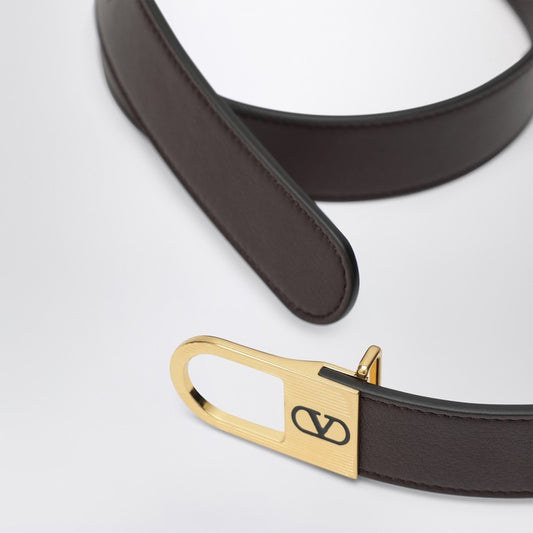 Brown Vlogo Signature belt