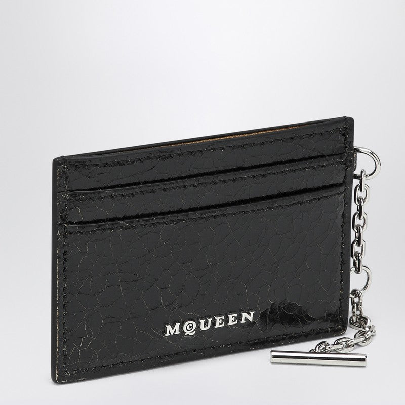 T-Bar Credit Card Holder Black/caramel
