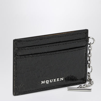 T-Bar Credit Card Holder Black/caramel