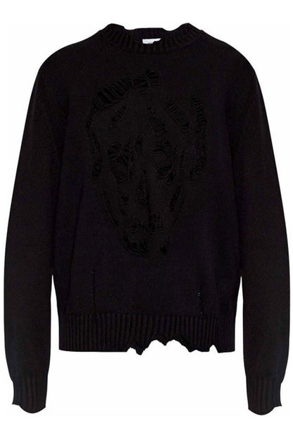Distressed Skull Jumper