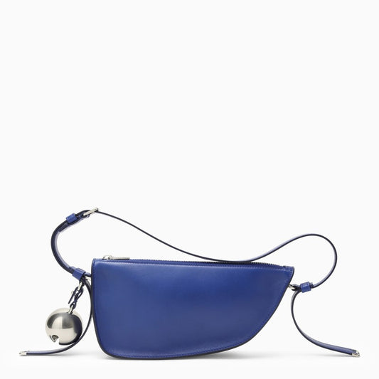 Medium Shield Blue Leather Bag