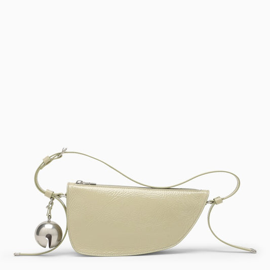 Small Shield light green leather bag