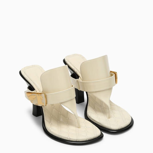 Light Beige Leather Bay Sandals