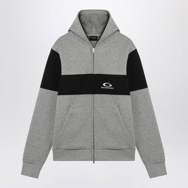パーカー・フーディ BALENCIAGA Men Hoodies 808832TRVJ2 1167 GREY Shop Gray/Black Loop Sports Icon Sweatshirt ❘ Netdressed