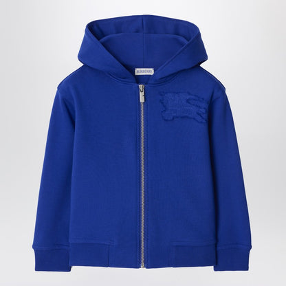 Electric Blue Cotton Hooded Sweatshirt With EKD Logo